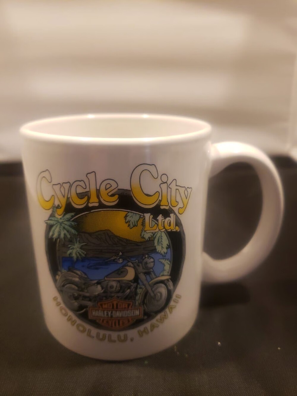 Harley Davidson Hawaiian Mug